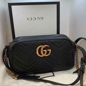 GG Marmont SMALL matelassé shoulder bag